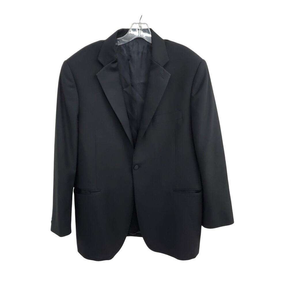 Yves Saint Laurent pour Homme Black Tuxedo Jacket 44 COA